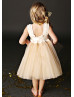 Sweetheart Neck Satin Tulle Elastic Back Adorable Flower Girl Dress